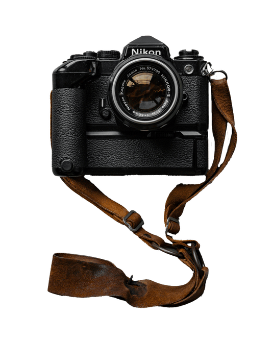 Nikon FE2 Black - Near-Mint w/Nikon MD12 Auto-Winder (Untested)