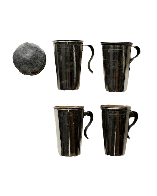 Stack of 4 Antique Landers, Frary & Clark Stirrup Cups