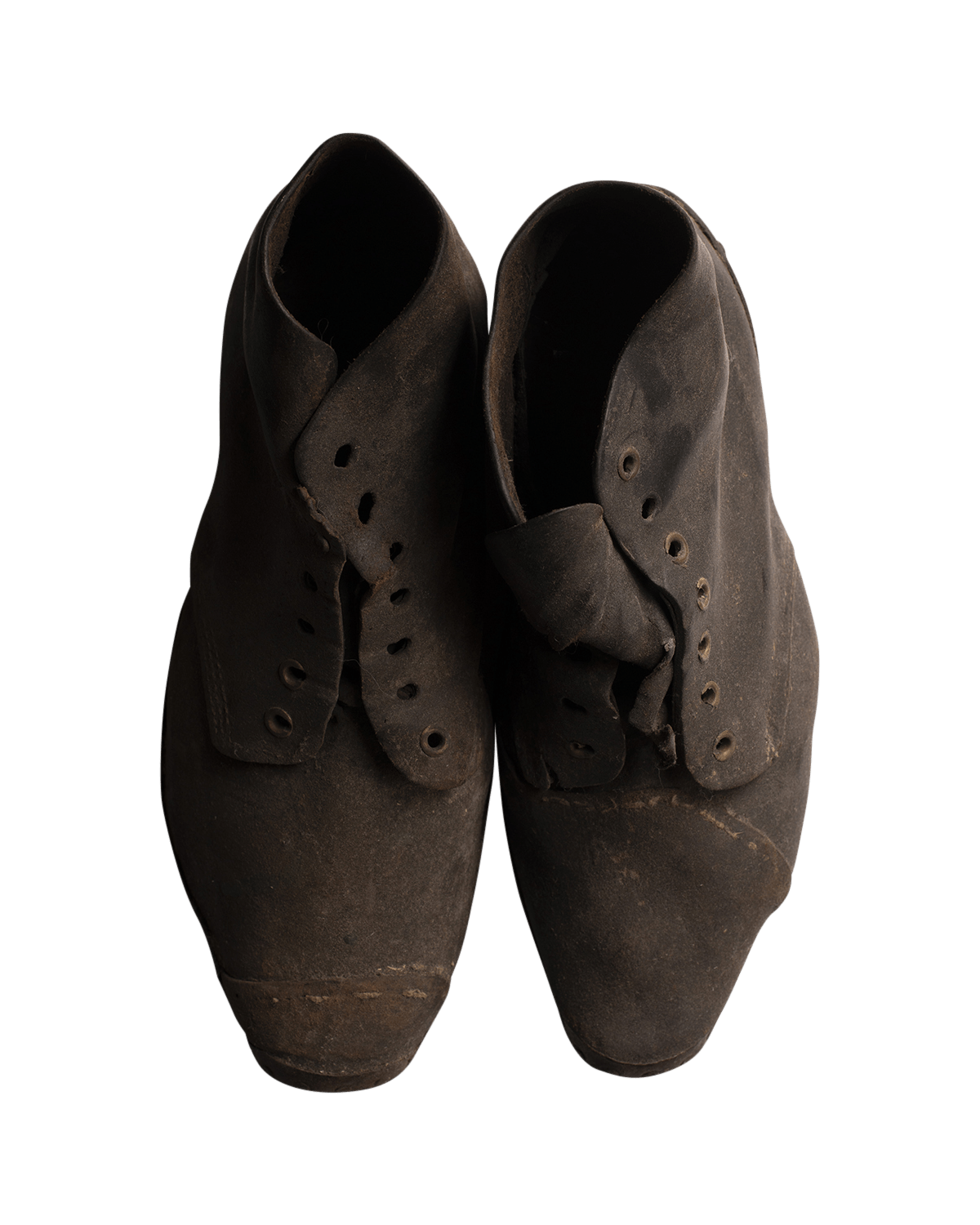 A Late 1800s Workers Clogs Display