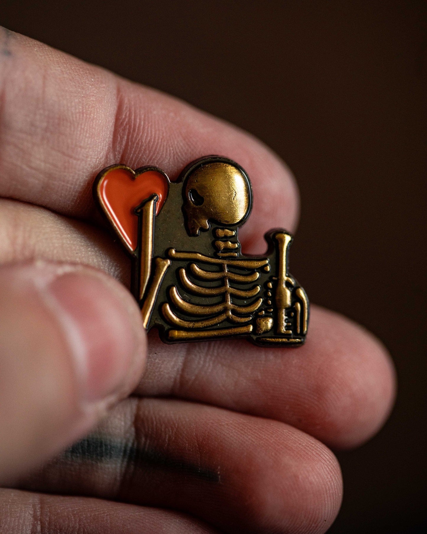 BOUND enamel pin