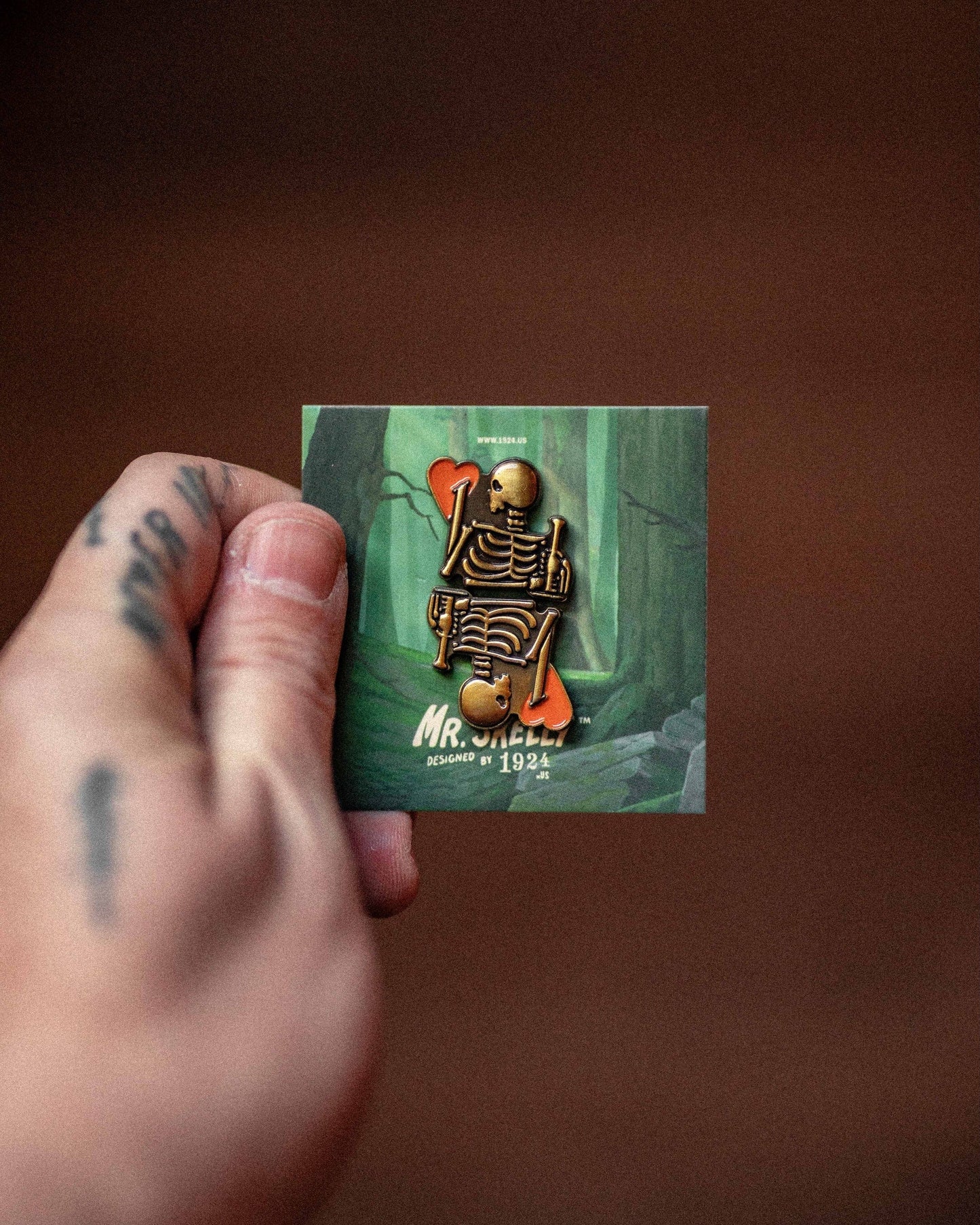 BOUND enamel pin