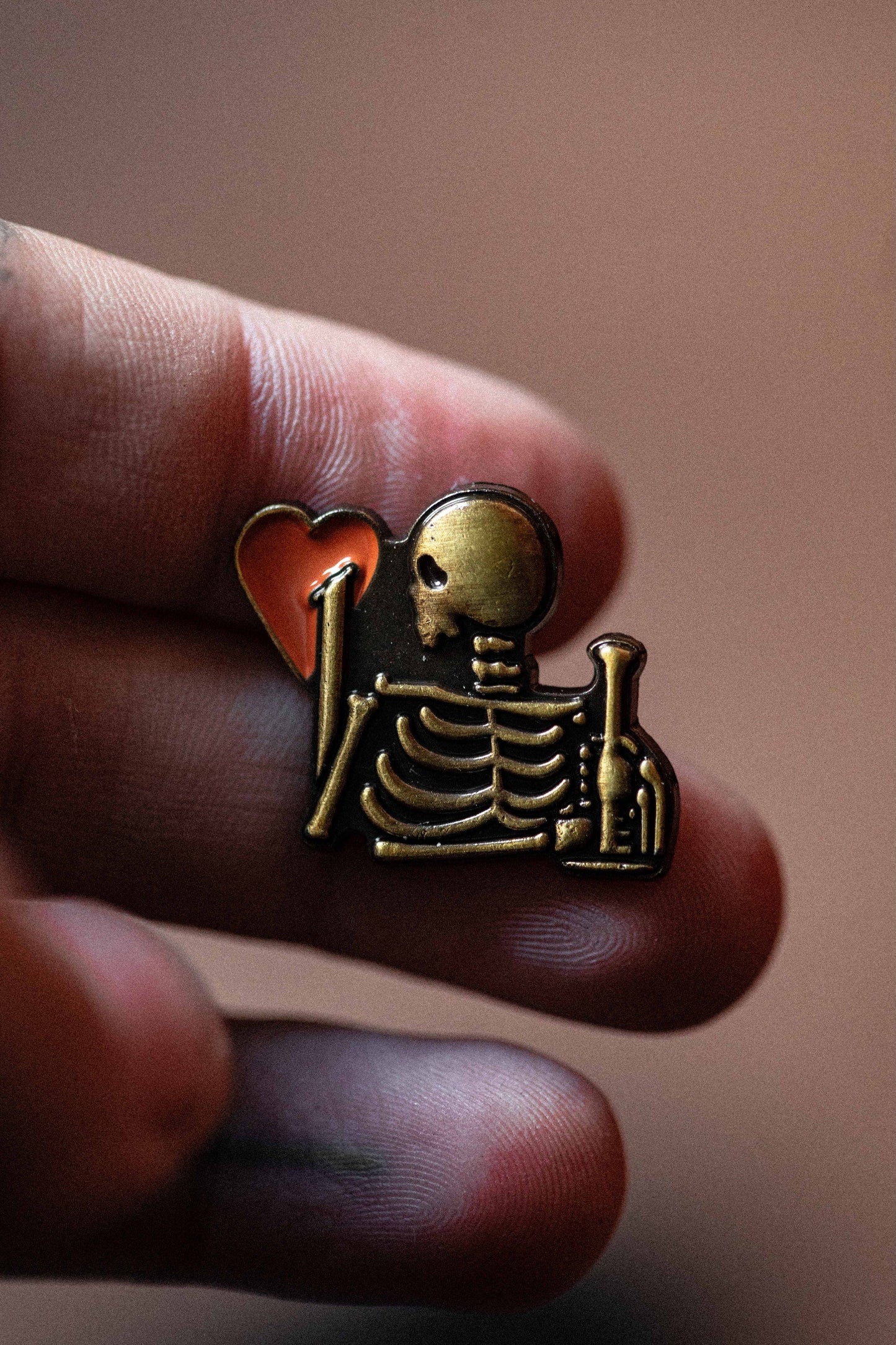 BOUND enamel pin