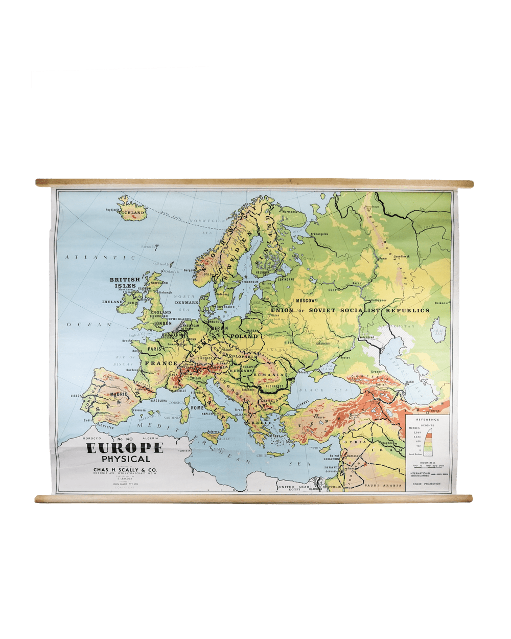 EUROPE PHYSICAL MAP