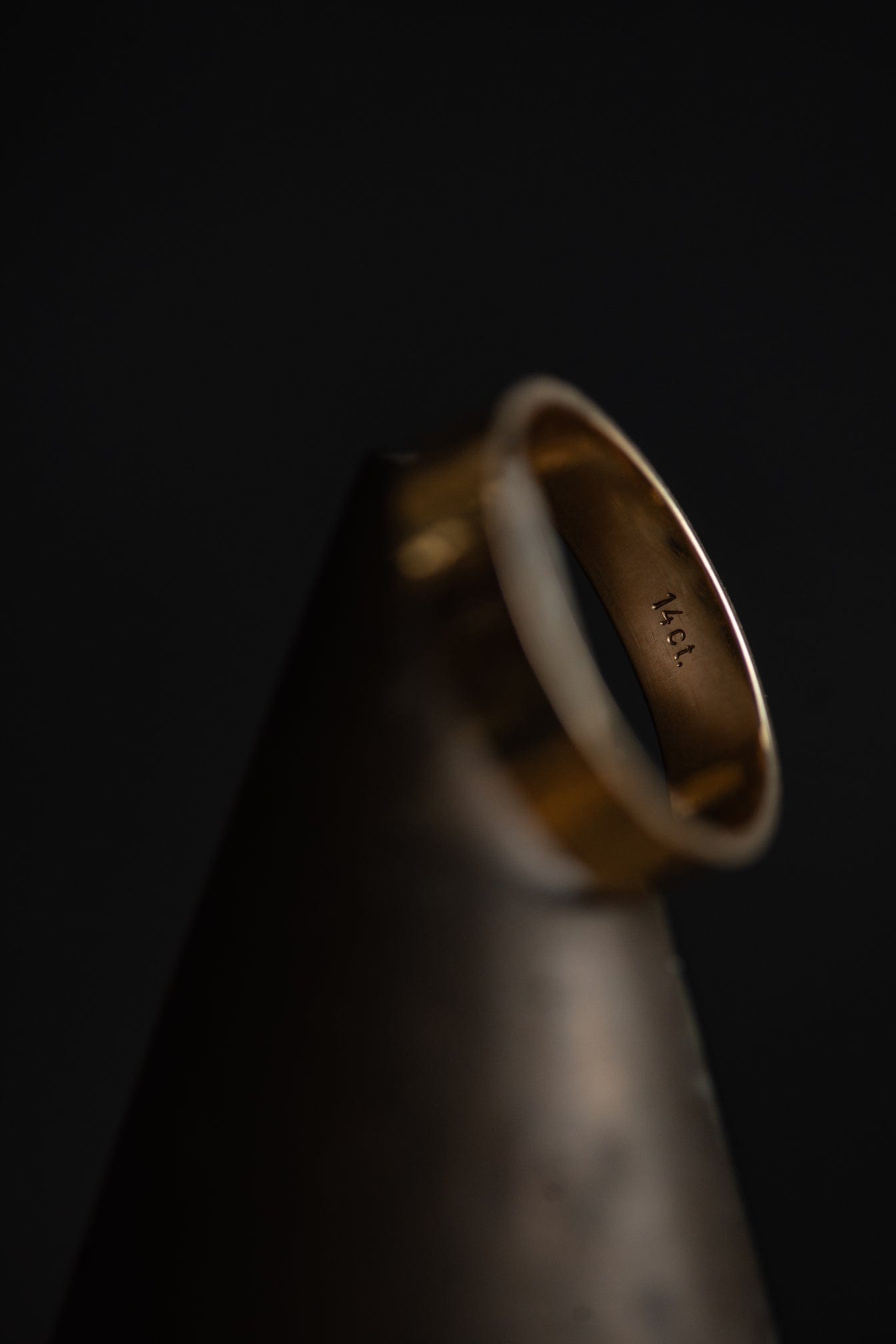 IMPERFECTS - 14k Double-Band Signature Ring (Size 10.5)