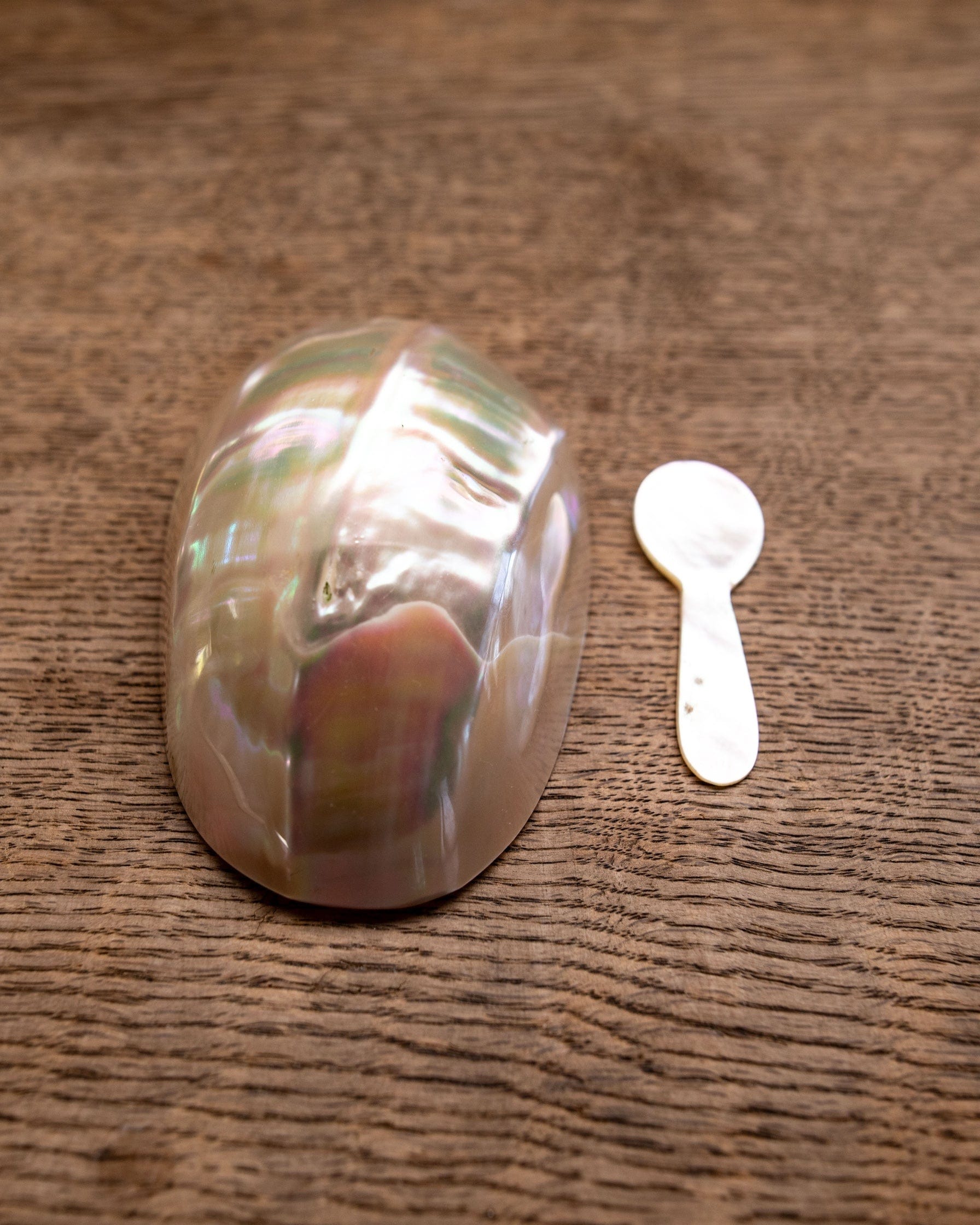 Mother of Pearl Dish and Spoon