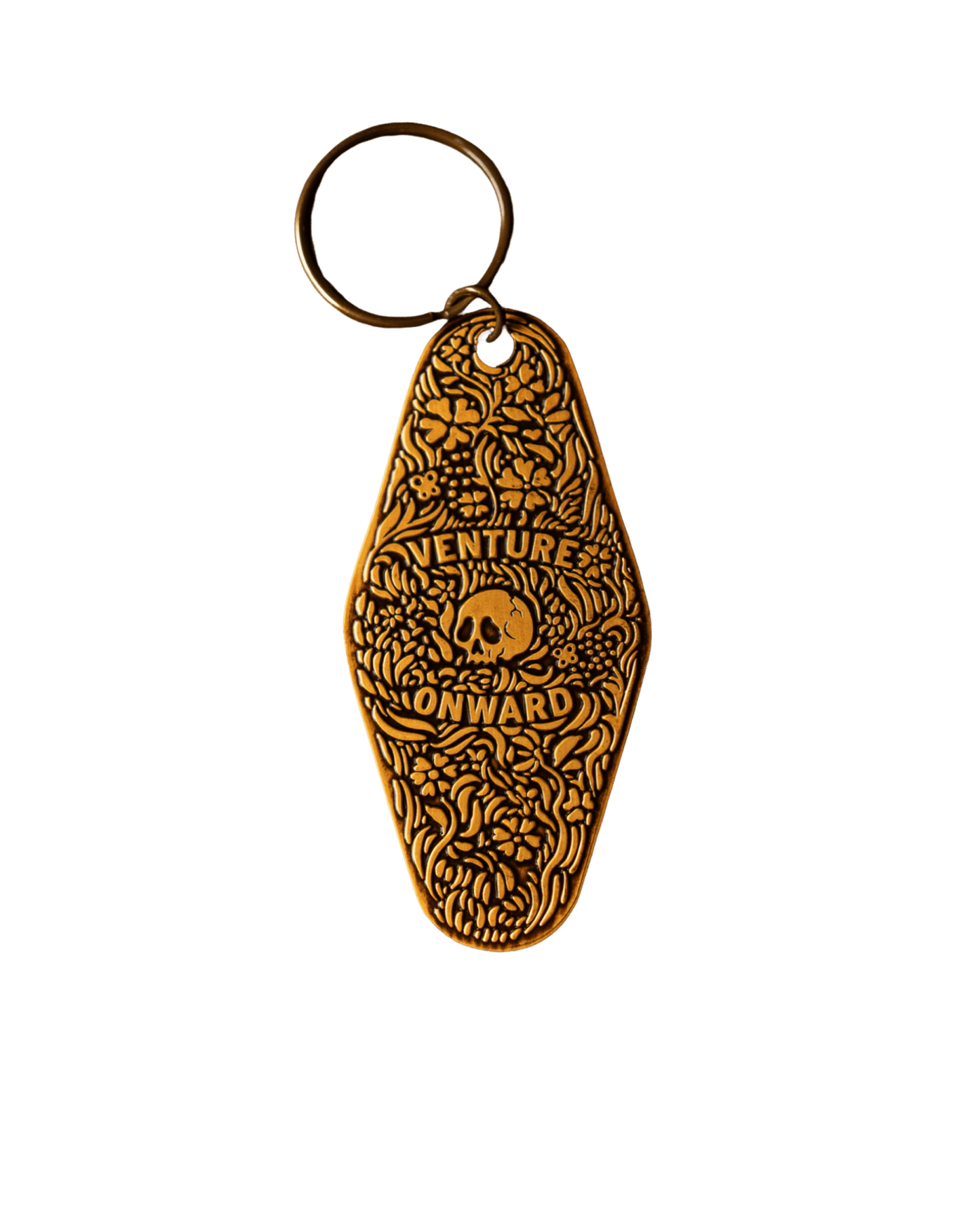 Mr Skelly Brass Key tag