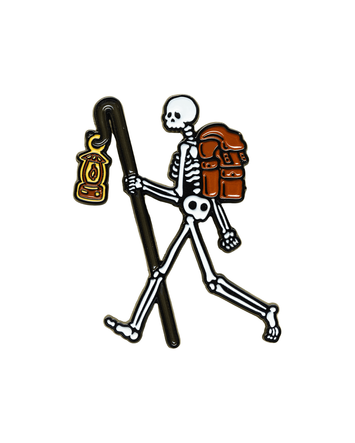 physical Mr Skelly Walking Enamel Pin