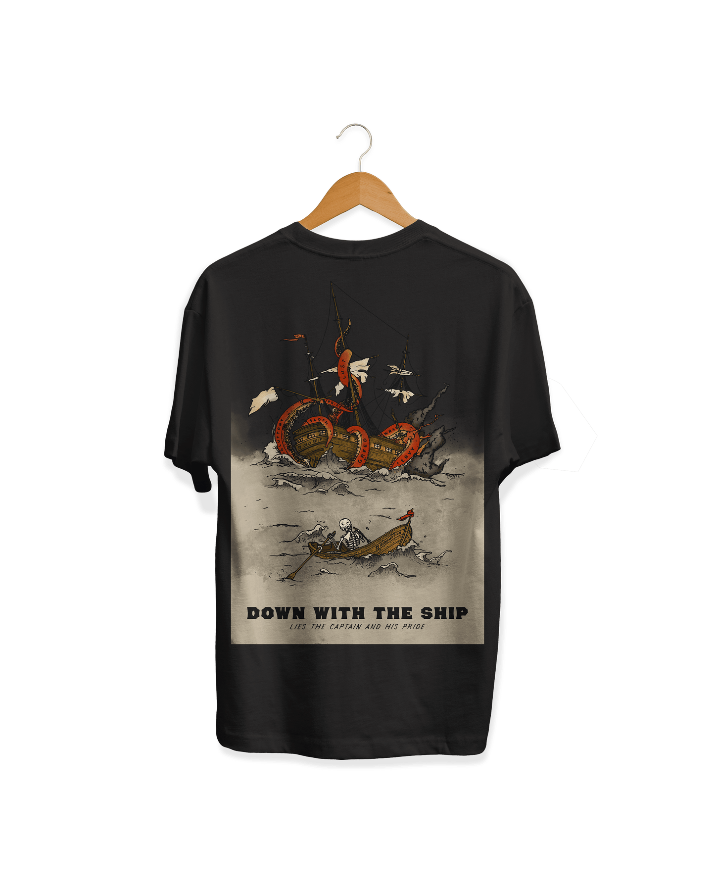 physical S / DOWN WITH THE SHIP MR SKELLY TEE