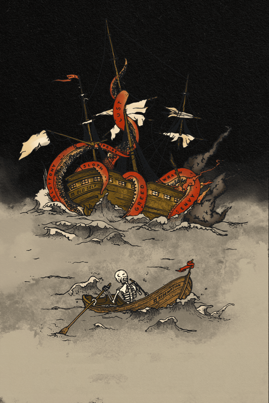 Print - Down With The Ship