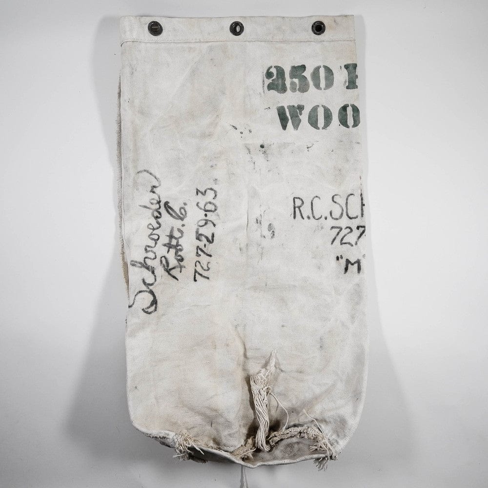 RARE GREY/OFF WHITE WW2 NAVY DUFFLE