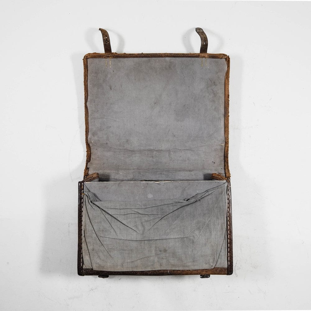 RARE WW2 LEATHER CAT HAIR BACKPACK