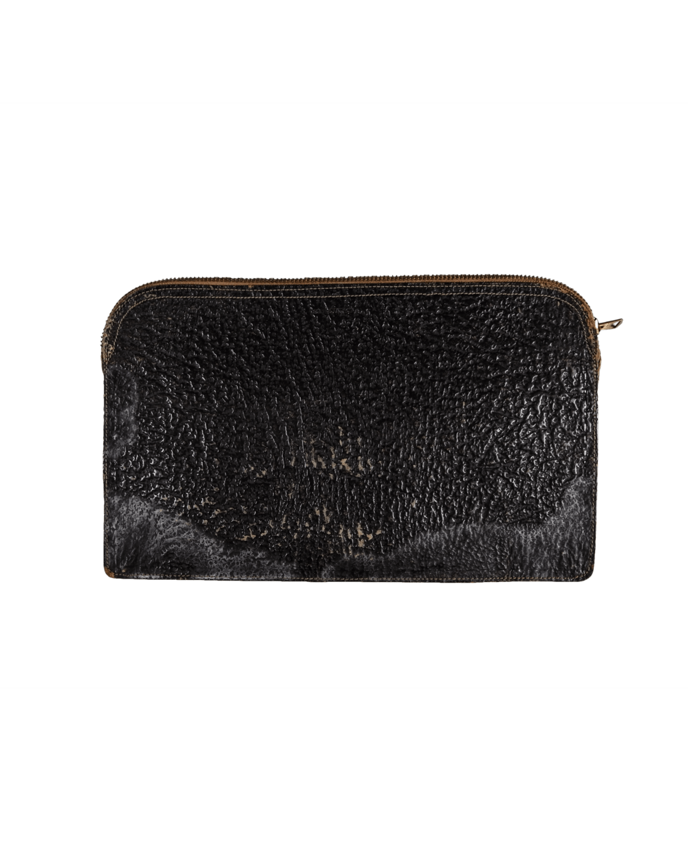 THIN LEATHER ZIP CLUTCH