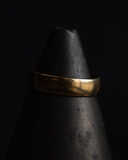 Vintage 1968 18k Gold-Band Ring Bridal 715 with Engraving (Size 9)