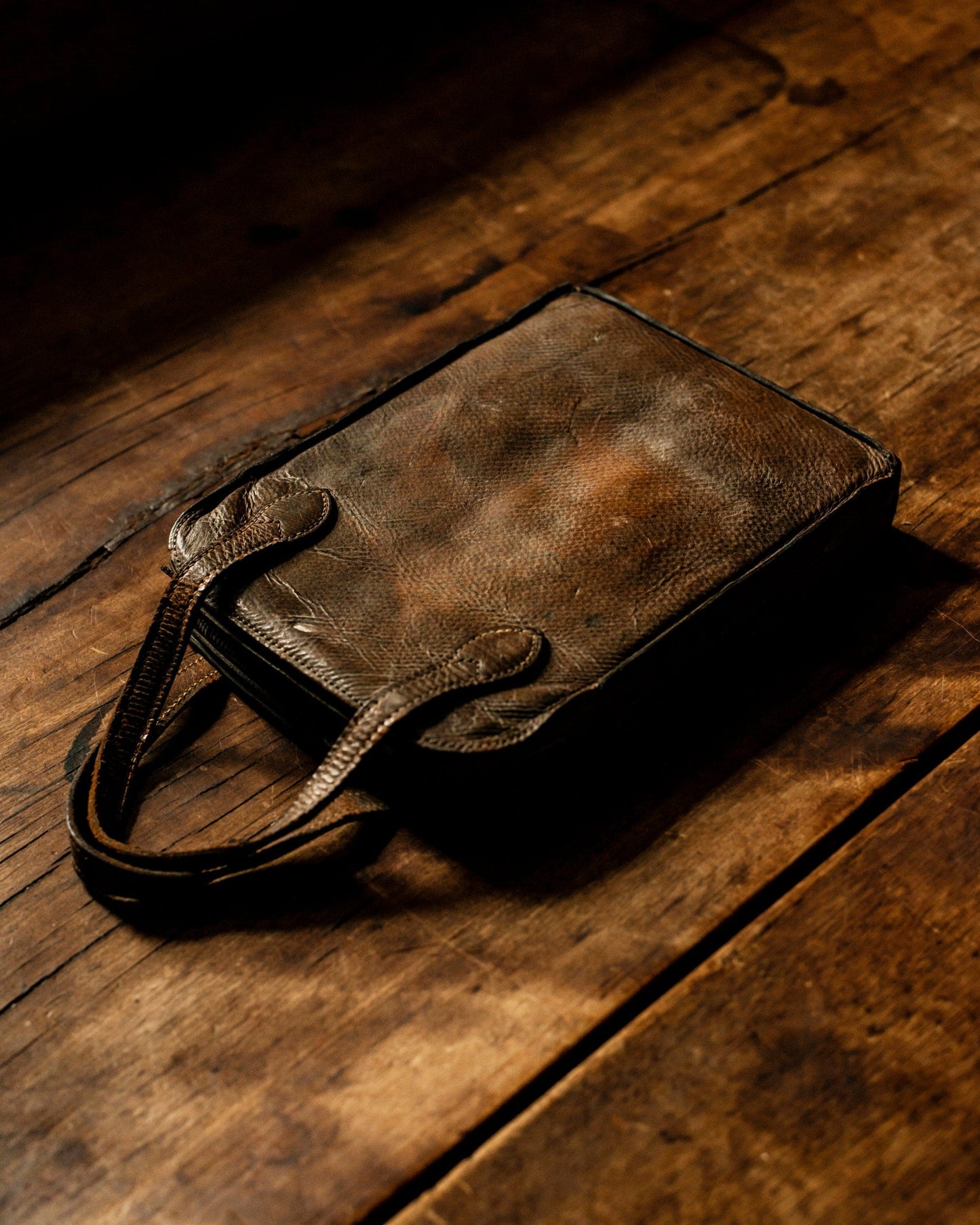 Vintage Double Flask with Leather Case