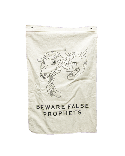 1924us Beware False Prophets - Flag