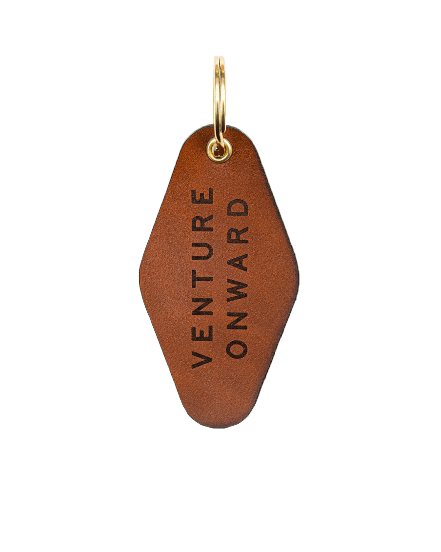 1924us Diamond Leather Keychain Tag