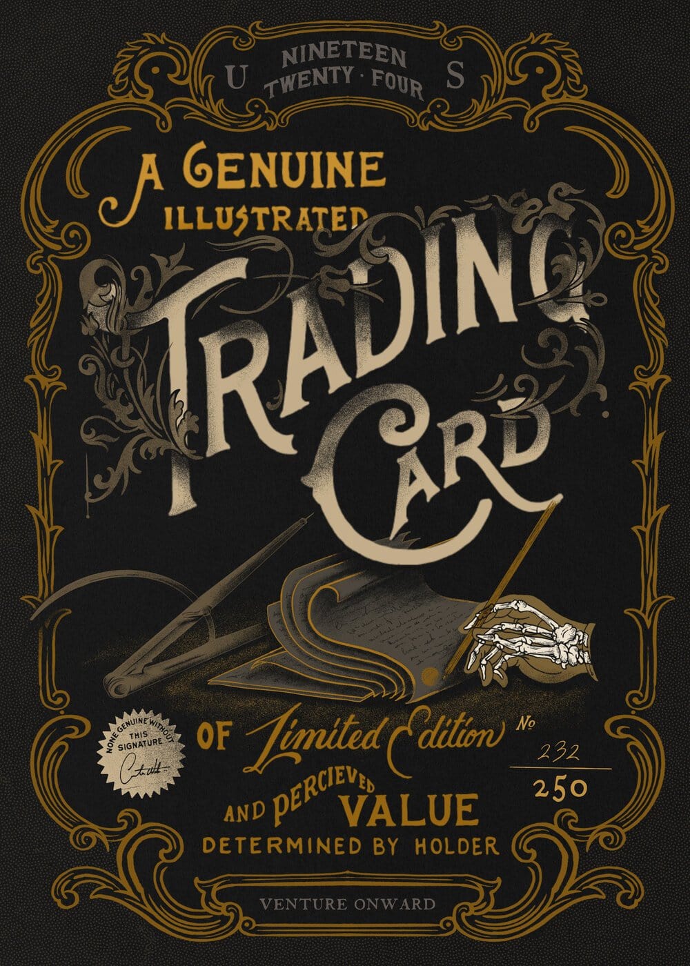 1924us Hand Illustrated Trading Cards