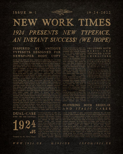 New Work Times font by 1924us