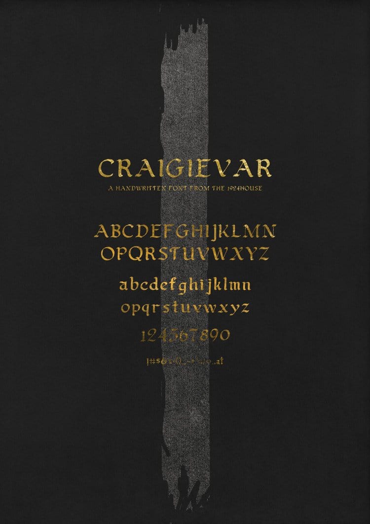 Craigievar Font by 1924us