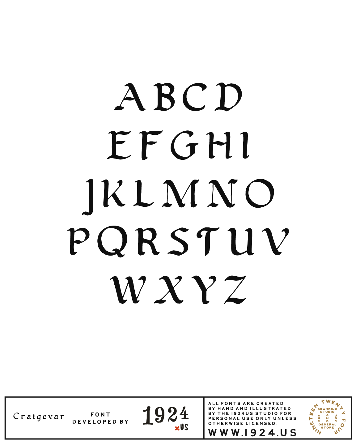 Craigievar Font by 1924us