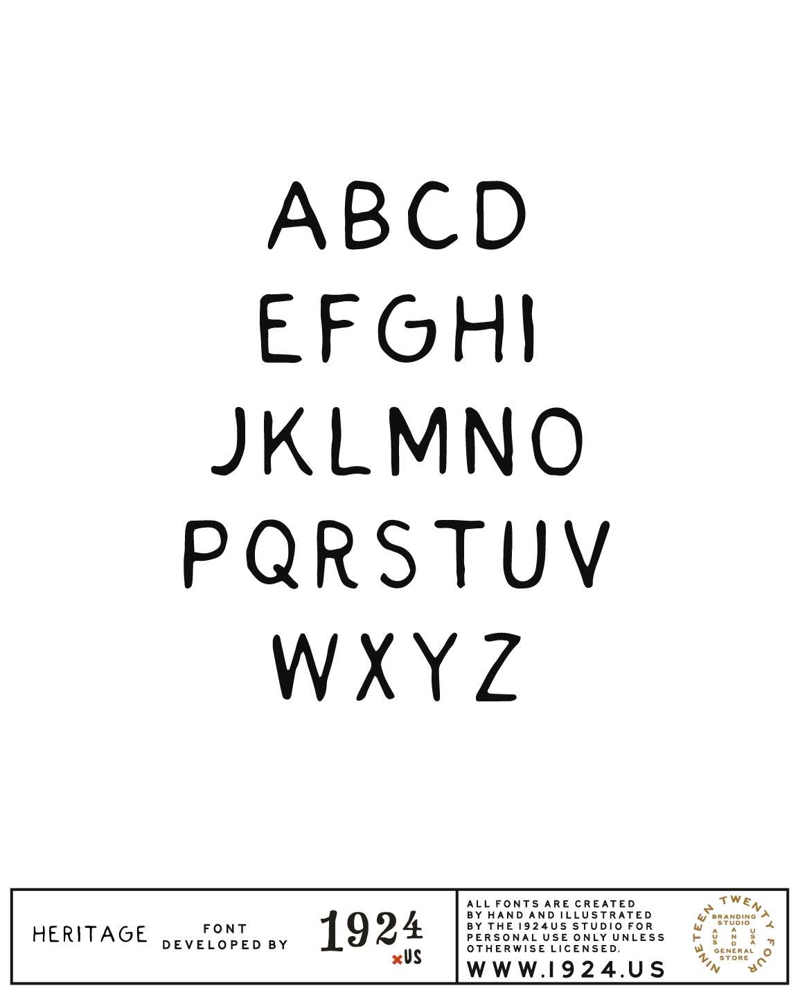 Heritage Font Regular by 1924us