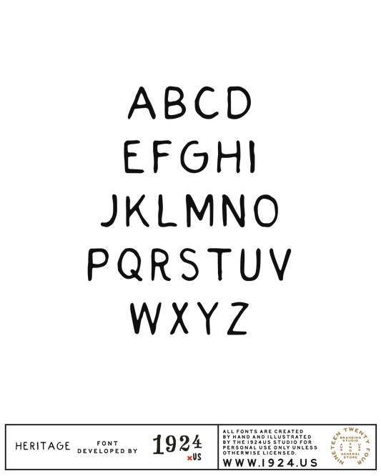 Heritage Font Regular by 1924us