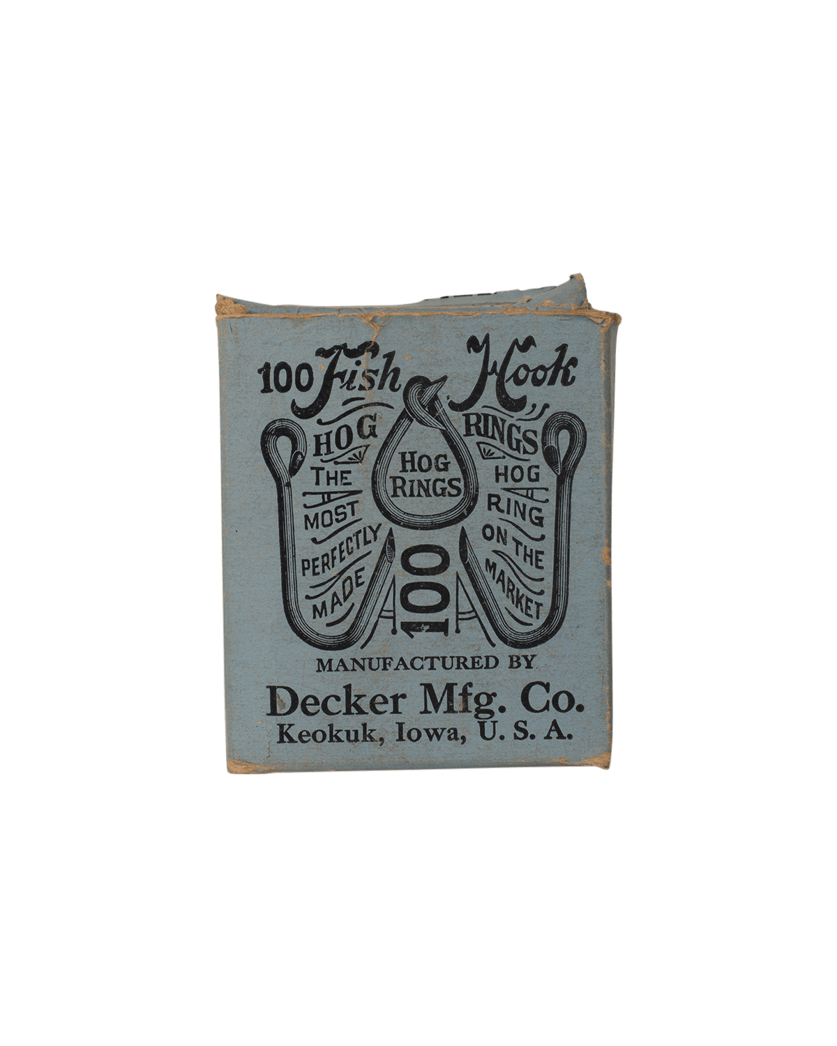 Rare Fish Hook Hog Rings (Decker Mfg. Co.)