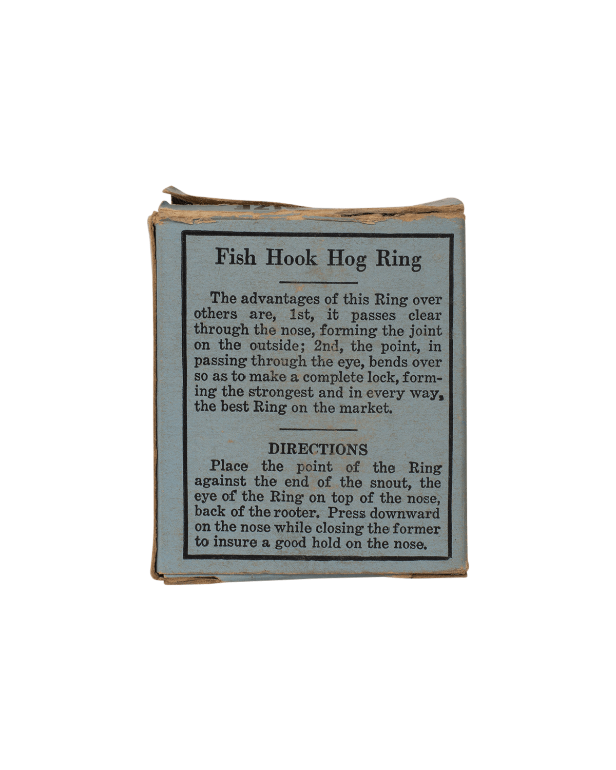 Rare Fish Hook Hog Rings (Decker Mfg. Co.)