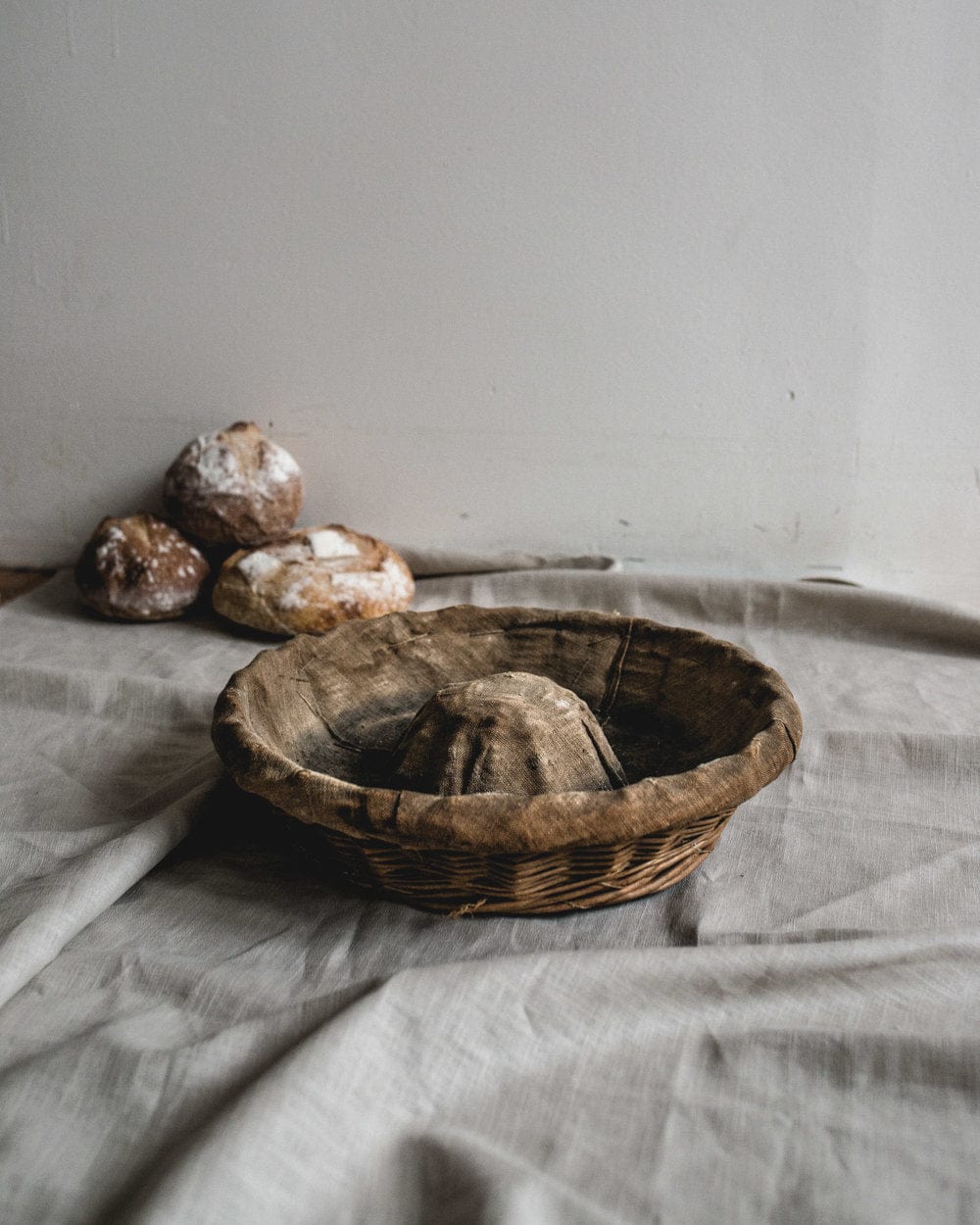 1900S FRENCH WICKER BREAD BASKET