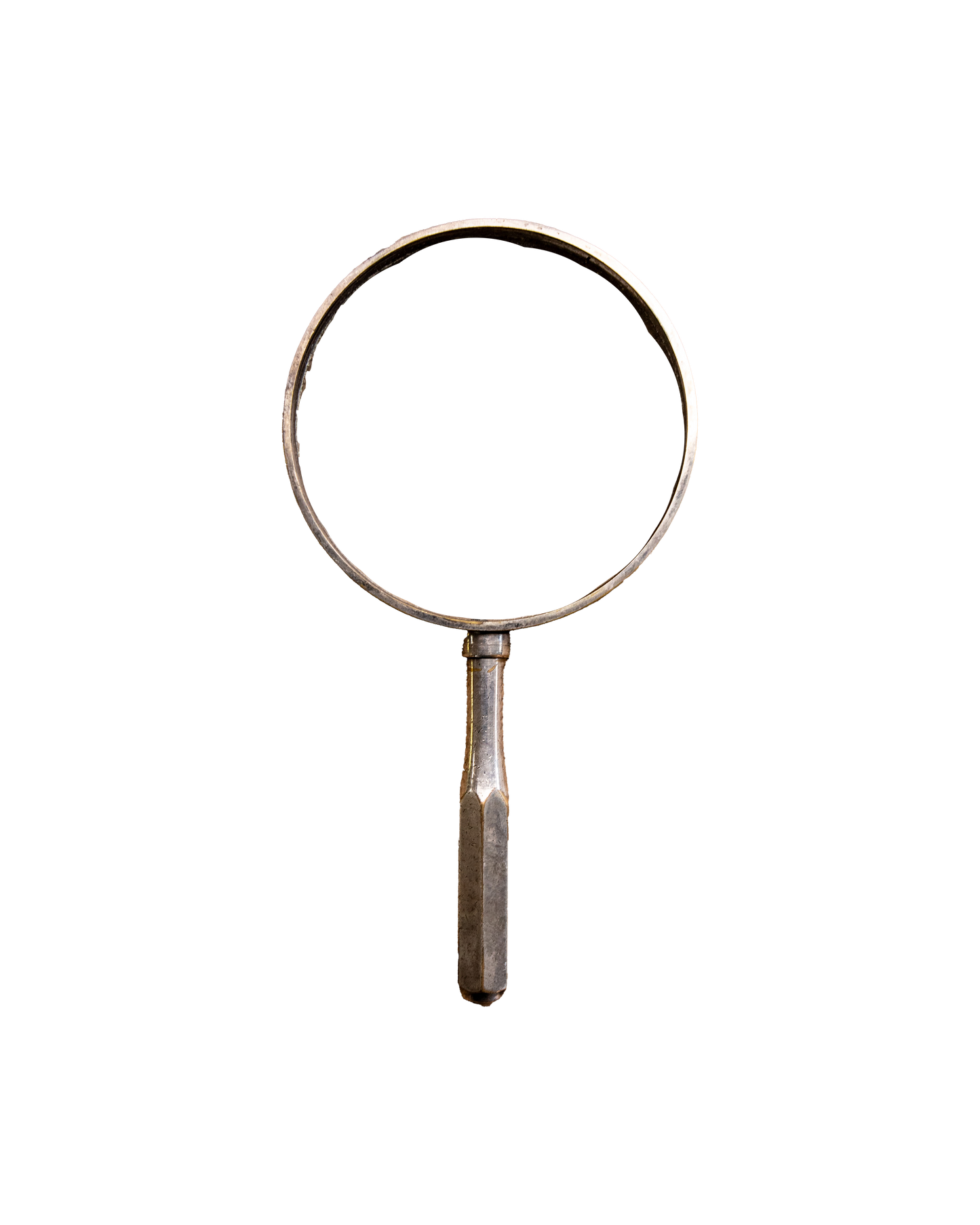 Silver plated classic magnifying glass