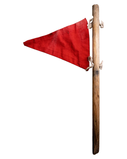 Antique camp flag