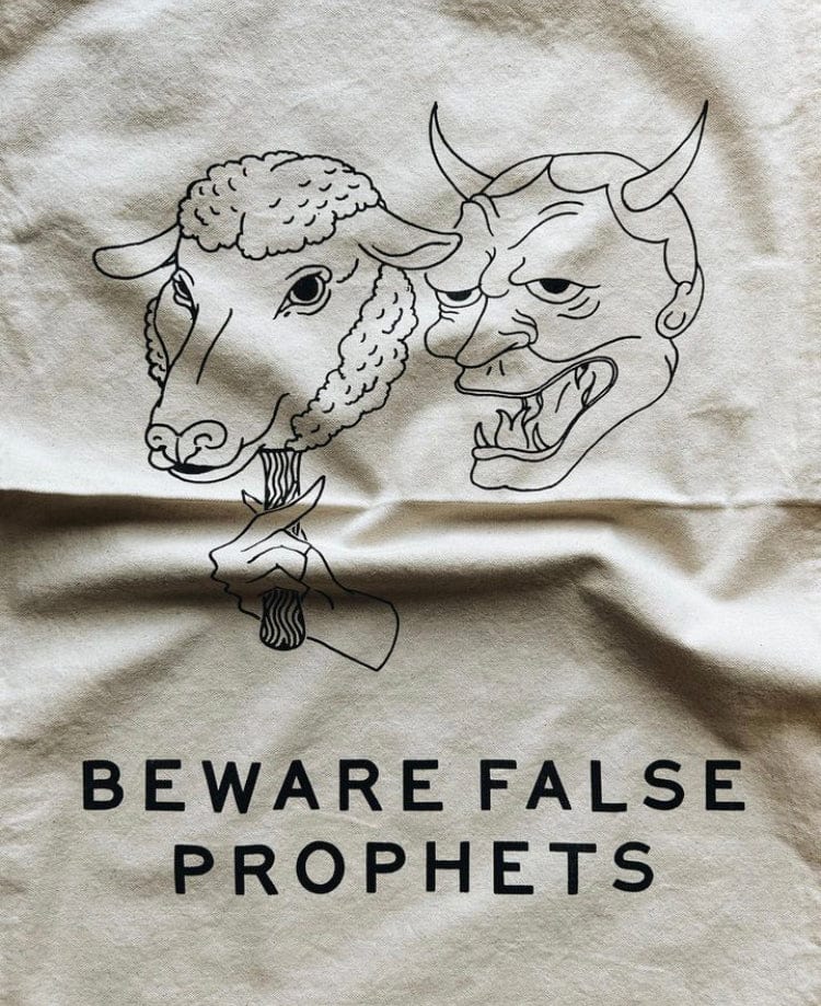 1924us Beware False Prophets - Flag