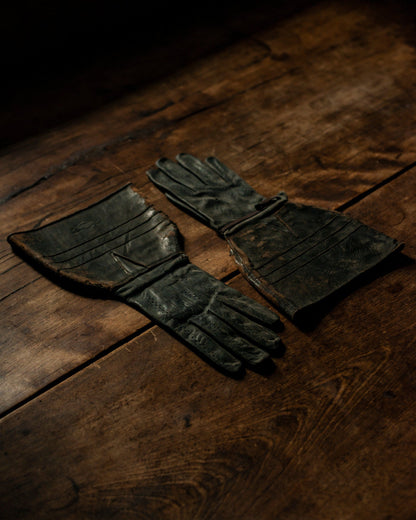 1950s Grinnell Leather Motorcycle Gloves