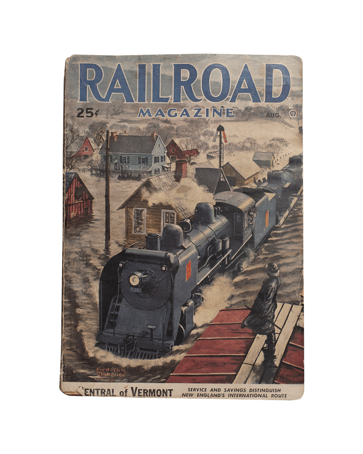 25c August Railroad Magazines