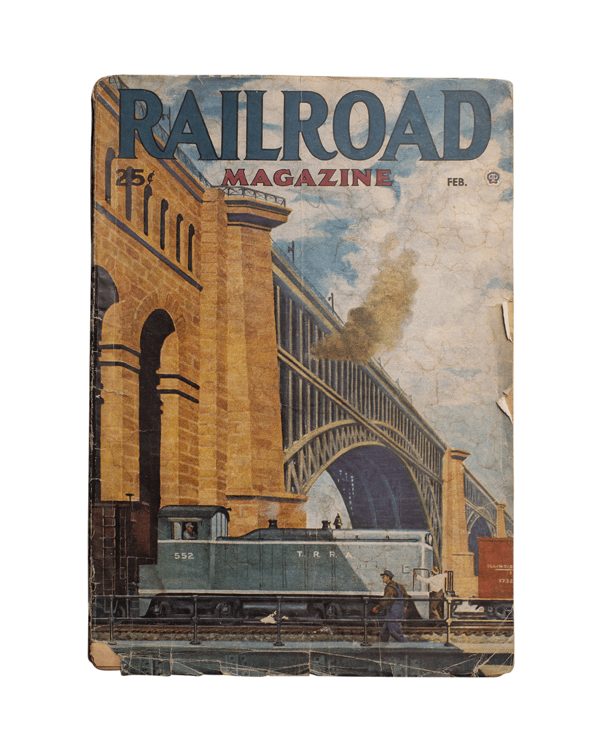 25c February Railroad Magazines