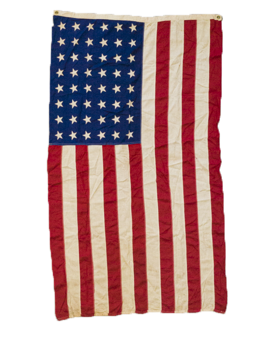 A STANDARD 48 STAR WOOL US FLAG