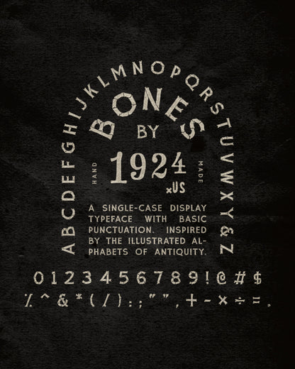 1924us 的 Bones 字体