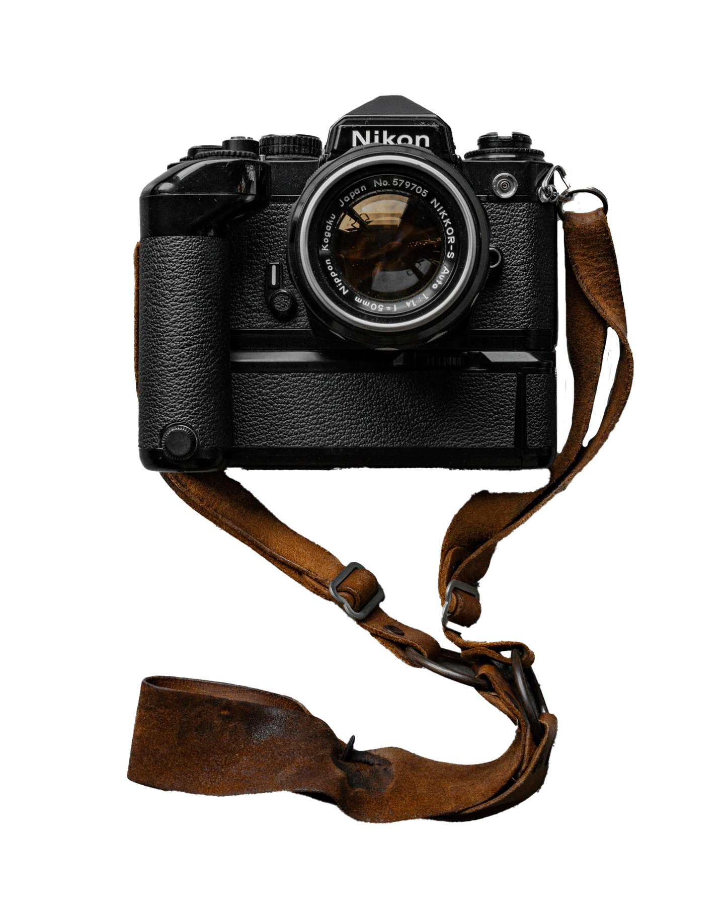 Nikon FE2 Black - Near-Mint w/Nikon MD12 Auto-Winder (Untested 