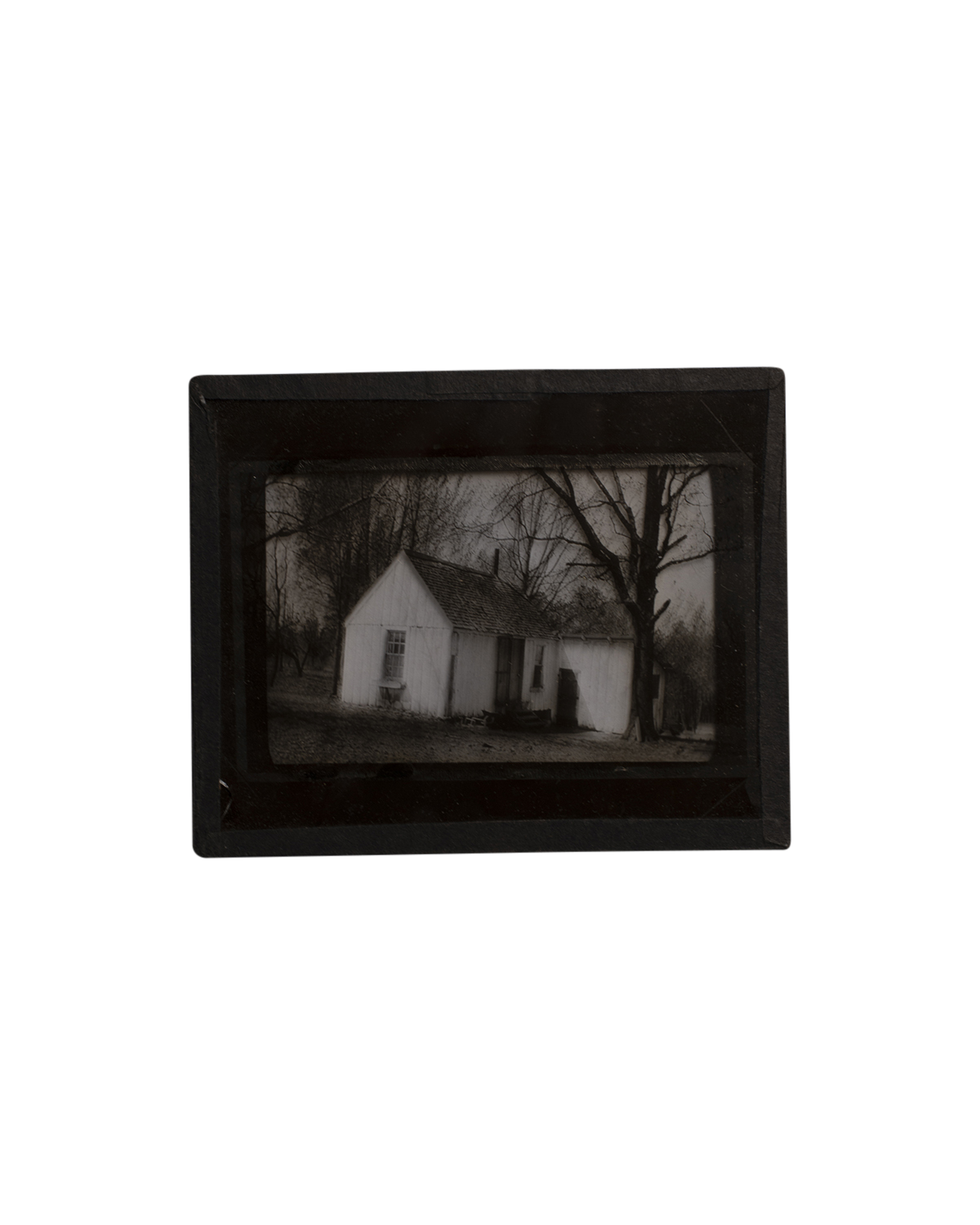 Rural American House Glass Plate