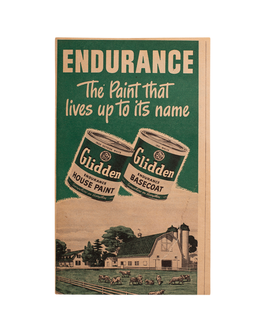 Publicidad antigua Pintura para casas Glidden Endurance