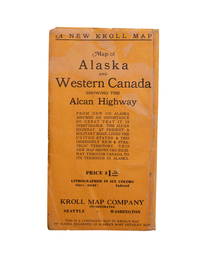Mapa de Kroll de la autopista Alaska Alcan