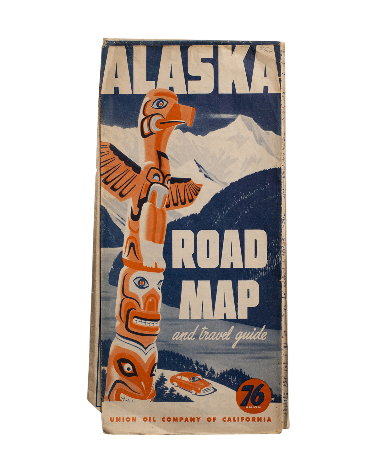Union Oil Co Alaska Mapa de carreteras + Guía de viaje