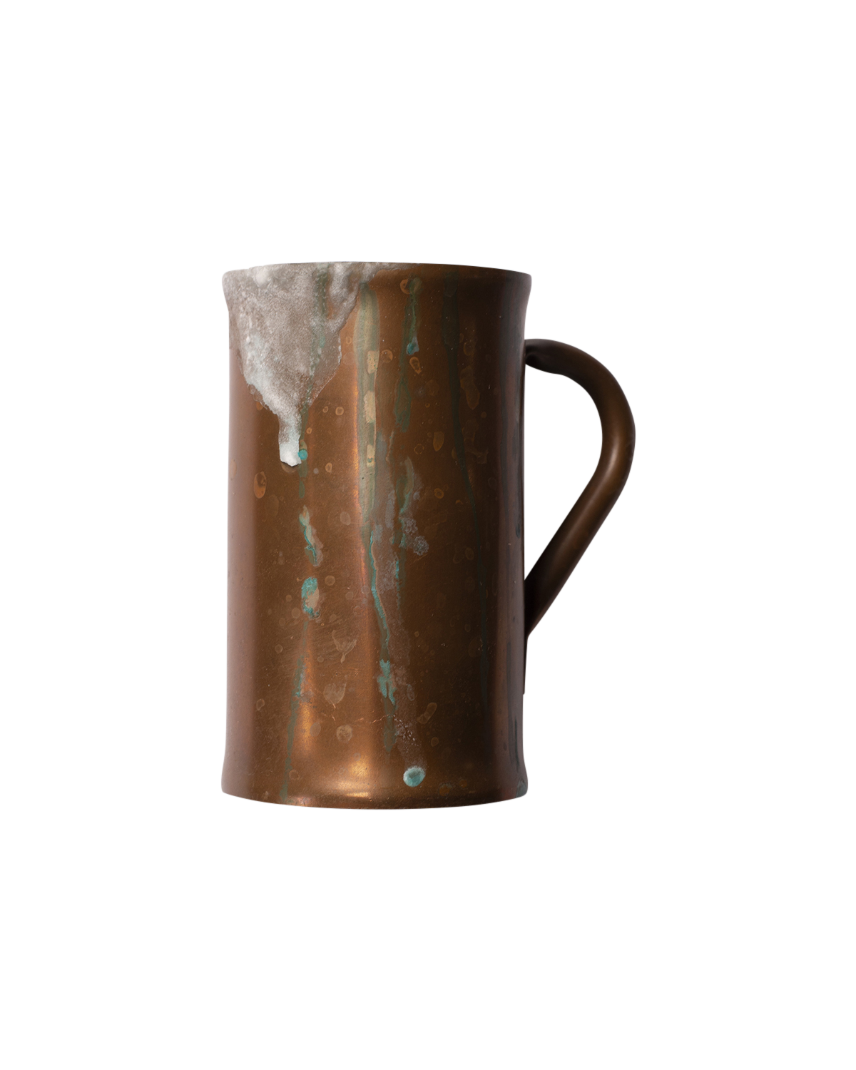 Solid Copper Small Mug with Wax