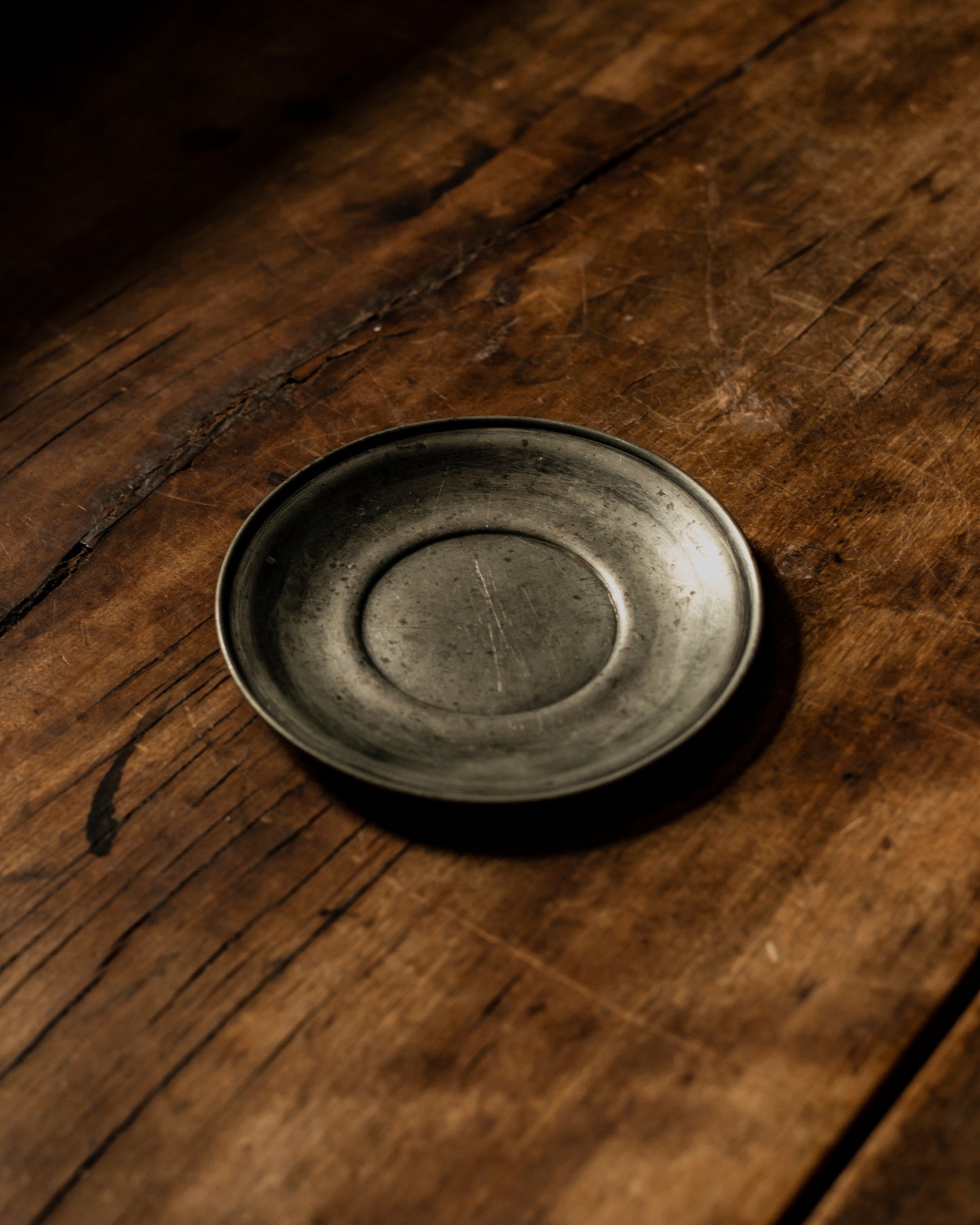 Solid Pewter Plate