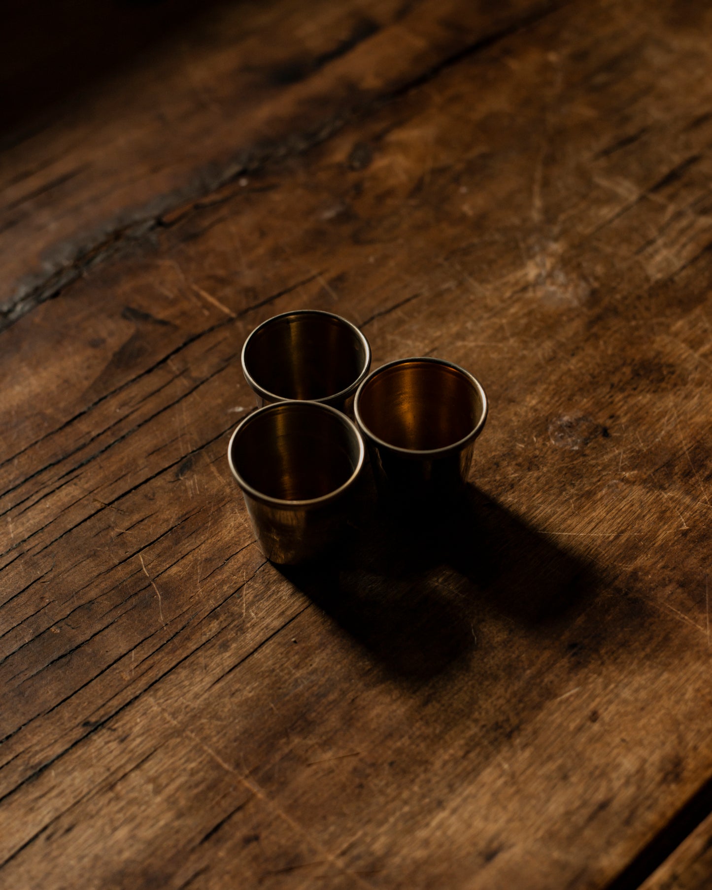 1940s Set of Stacking Shot Glasses w/Leather Case