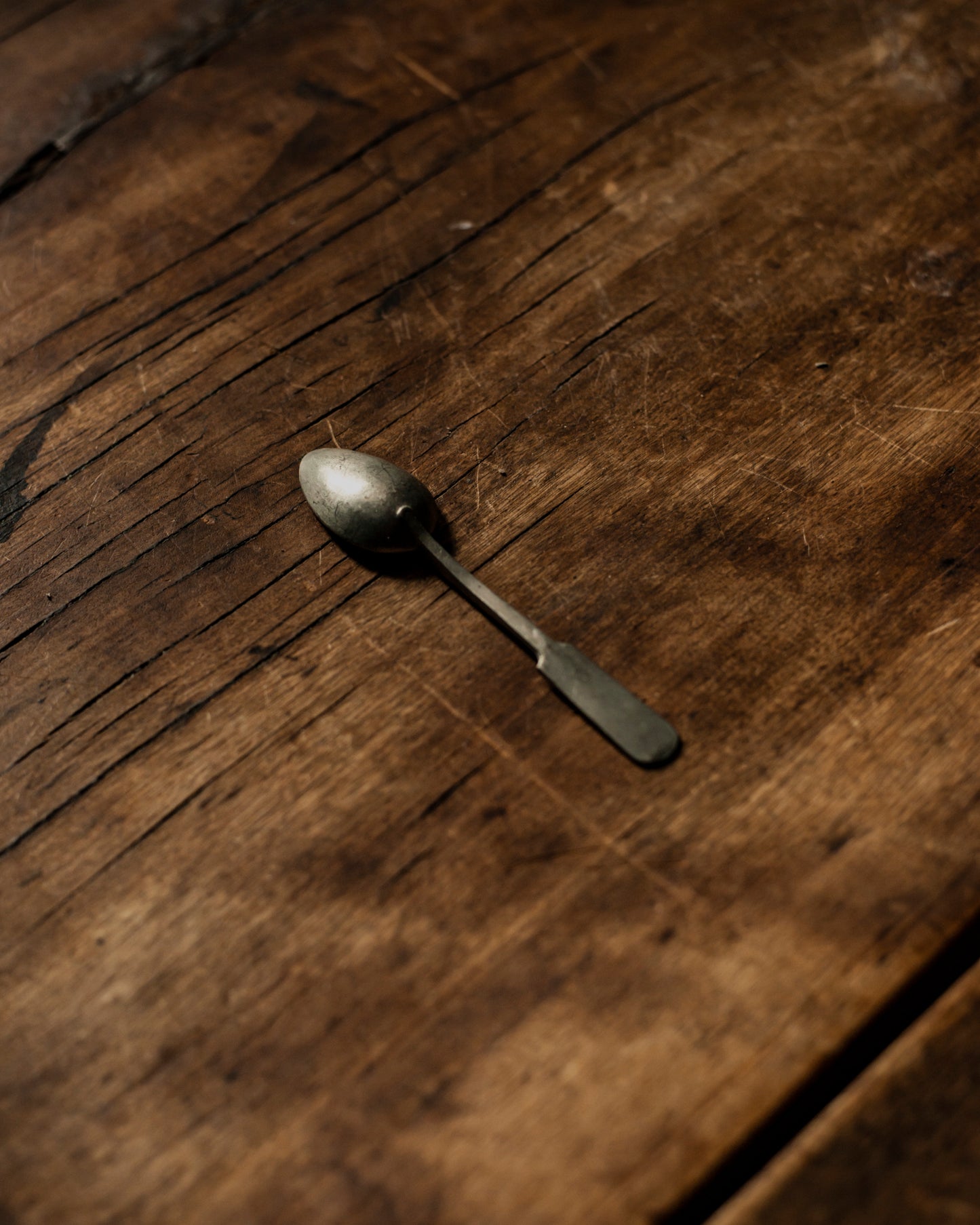 Small Pewter Tea Spoon