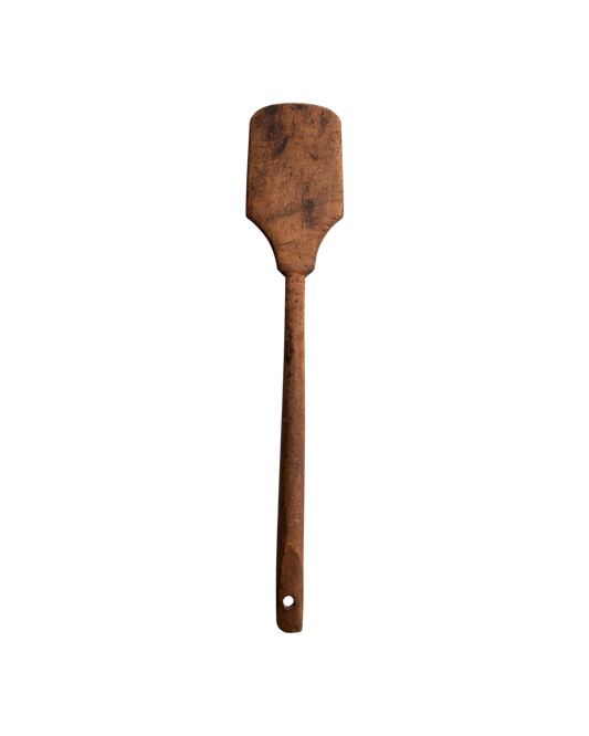 French antique wooden spatula