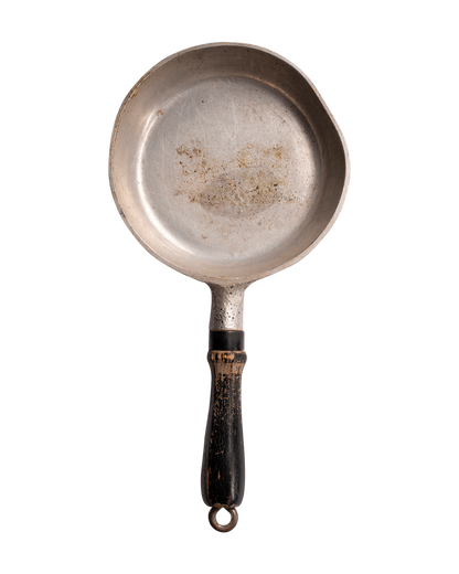 Vintage Spider Frying Pan with Wood Handle