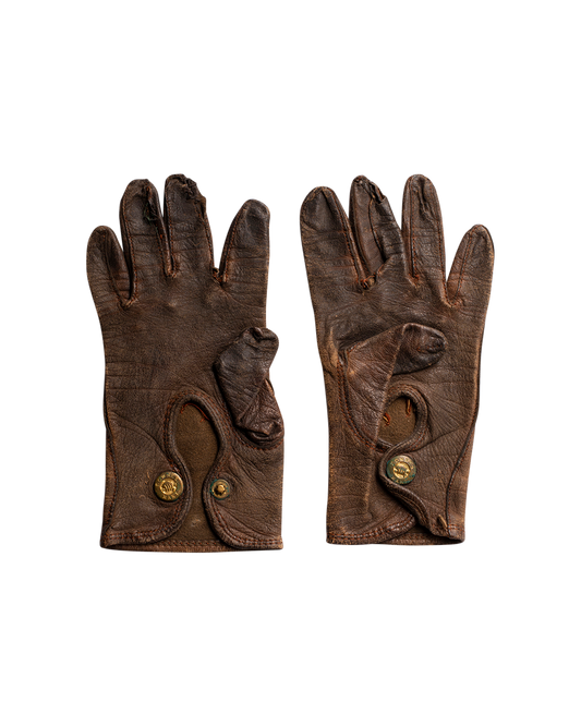 Vintage Fownes Leather Kids Gloves