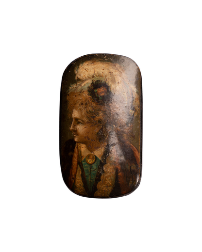 18th Century Hand-Painted Tobacco Box